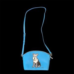 Marc Tetro - Rare Crossbody Schnauzer Bag Tote, Aqua Blue | New